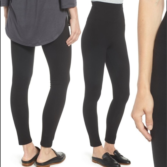 Nordstrom Go-to High Waist Leggings black tights high-rise fit skinny ankle XS​​ - Picture 3 of 12